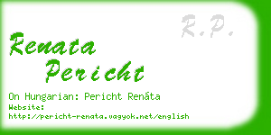 renata pericht business card