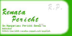 renata pericht business card